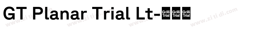 GT Planar Trial Lt字体转换 GT Planar Trial Lt字体转换